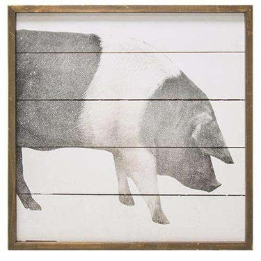 Simply Farmhouse Wall Sign - Pig - The Fox Decor